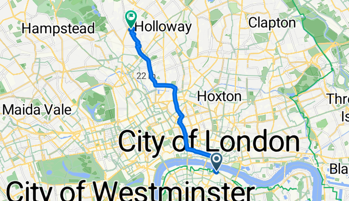 1 Colechurch House, Borough High Street, London to 23 Southcote Road, London