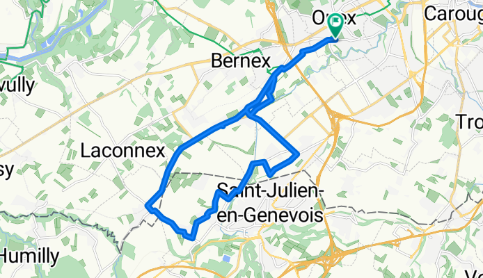 Route in Onex