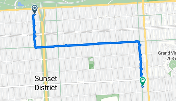 1242 38th Ave, San Francisco to 1854 20th Ave, San Francisco