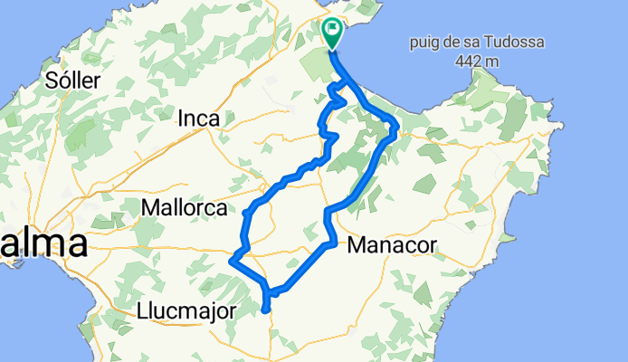 Alcudia-Porreres-Petra-Alcudia-104Km