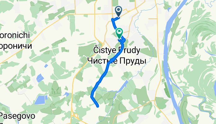 Комсомольская улица, 89/2, Киров до Чистопрудненская улица, 20Т, Киров