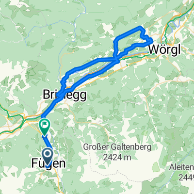 Richtung Kufstein auf kleinen Straßen