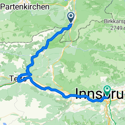 MIttenwald-Innsbruck via Telfs