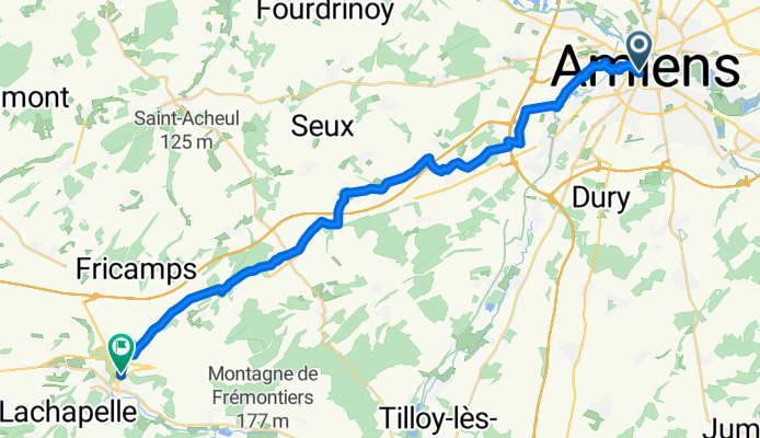 Route to Poix-de-Picardie