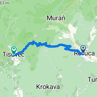 Revúca-Bodnárka- s. Dielik - Tisovec