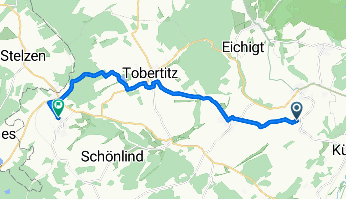 Route zu Sportplatz Reuth