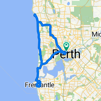 Route in Perth CBD