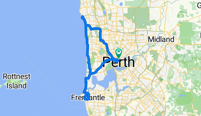 Route in Perth CBD
