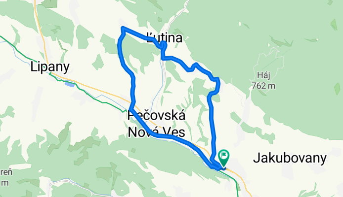 Sabinov - Červená Voda - Ľutina - Hanigovce