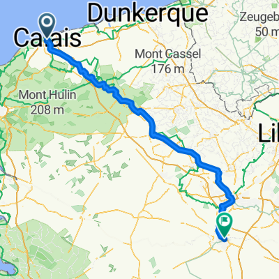 Day 1 - Calais to Arras