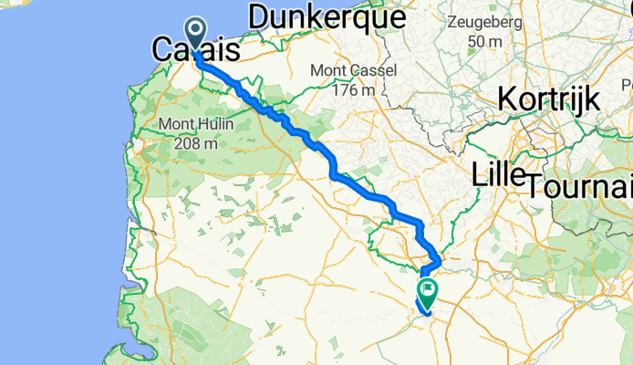 Day 1 - Calais to Arras