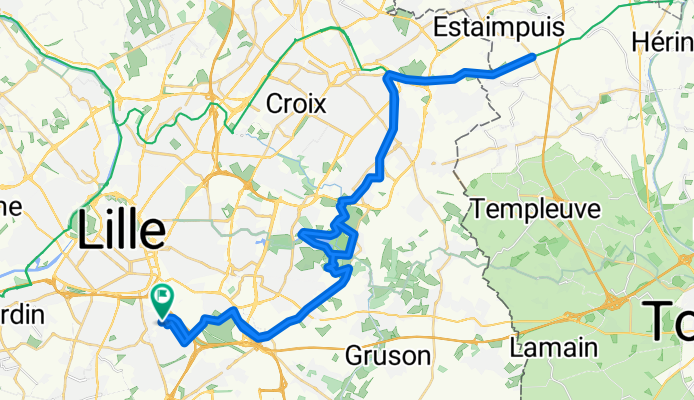 BELGIUM TRACK (de Ronchin à Leers A/R)