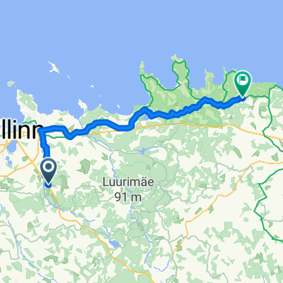 Route in Rae vald