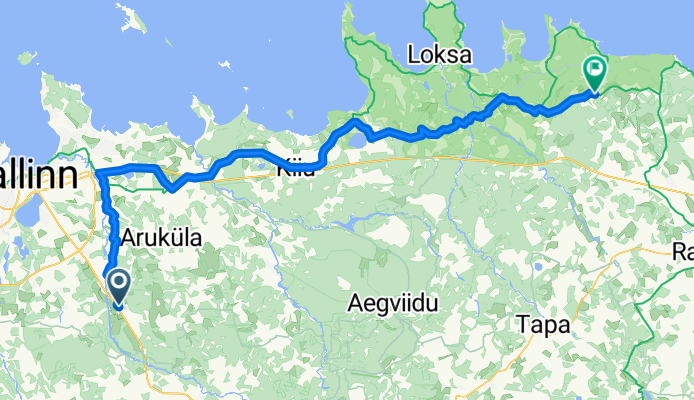 Route in Rae vald
