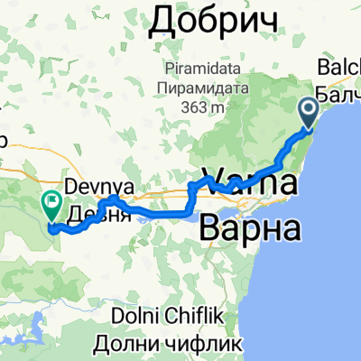 Петък - Кранево - Провадия през Кичево
