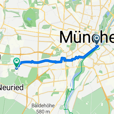 Route zu Klinikum Großhadern