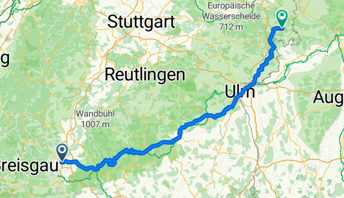 Weg nach Neresheim über Ulm