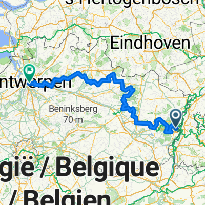 Maasmechelen Fietsen 210,83 km - mei 13