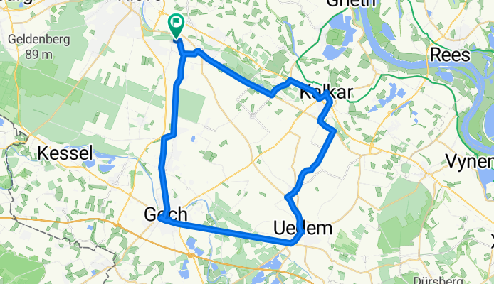 Tour vom BBK - Hau - Kalkar - Uedem - Goch