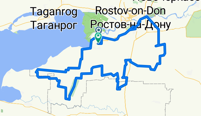 От Кленовая улица 5, Азов до Неизвестная Дорога, Зеленый