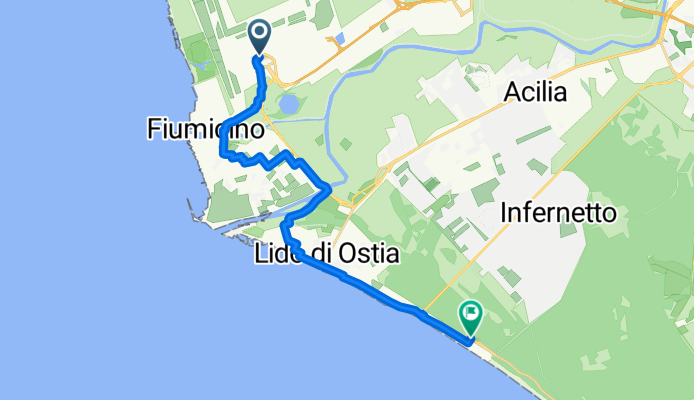 From Fiumicino to Rome