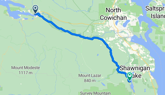 Deer Rd, Lake Cowichan to Vivian Ave, Cowichan Valley