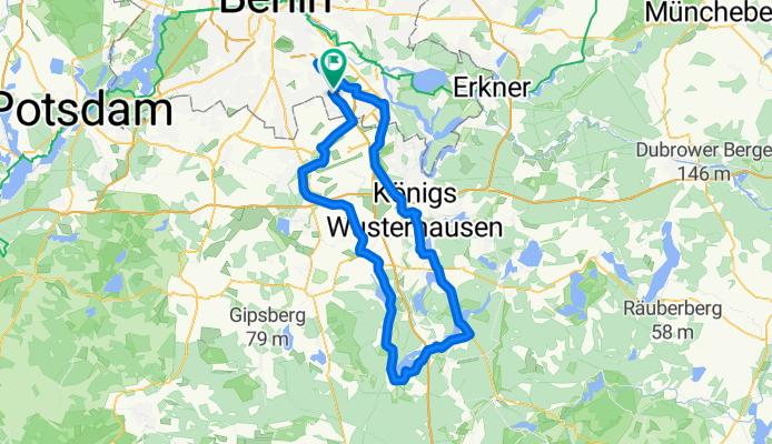 100er Rundkurs Rudow-Motzen-KW-Waltersdorf CLONED FROM ROUTE 28021