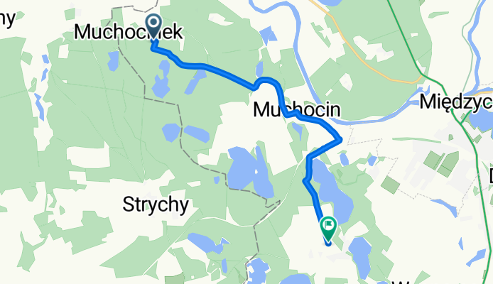 Muchocinek, Międzychód do Gorzycko Stare, Międzychód