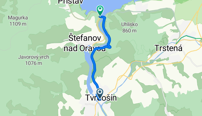 Tvrdošín- Ústie n. Priehradou- Orav.Priehrada