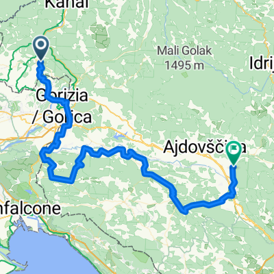 Route to Kamp Vrhpolje