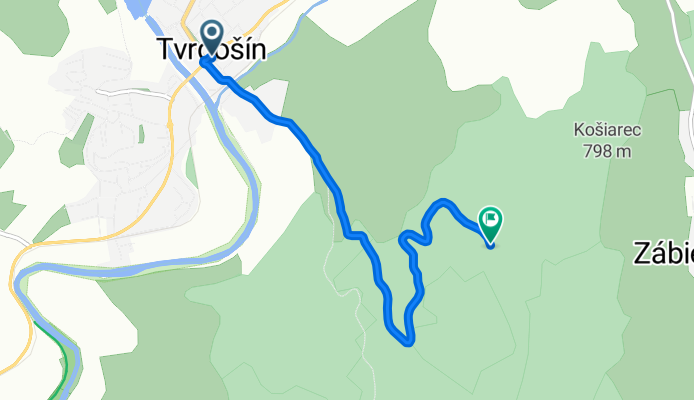Tvrdošín-Krátky potok- Hubertov Prameň (prístrešok)