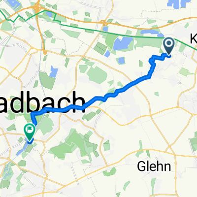 Waldstraße, Kaarst nach Süd, Mönchengladbach