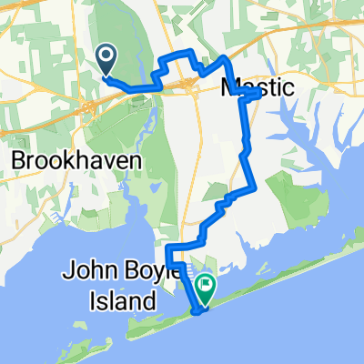 Christine Ln, Yaphank to Fire Island Beach Rd, Mastic Beach
