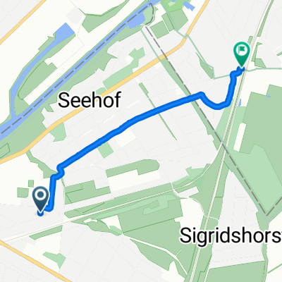 Frieda-Kröger-Zeile, Teltow nach Fürstenstraße, Berlin