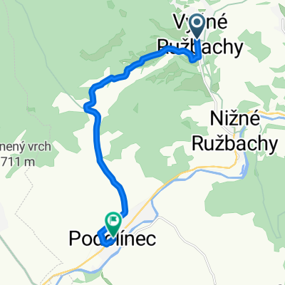 Vyšné Ružbachy - Panské Lúky - Podolínec