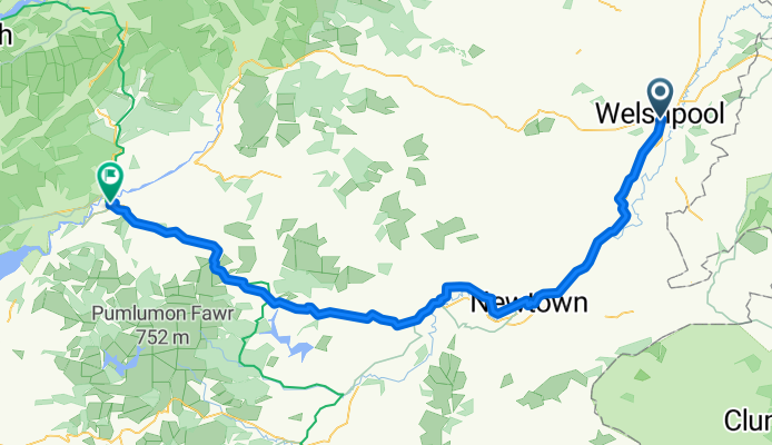 Welshpool to Machynlleth
