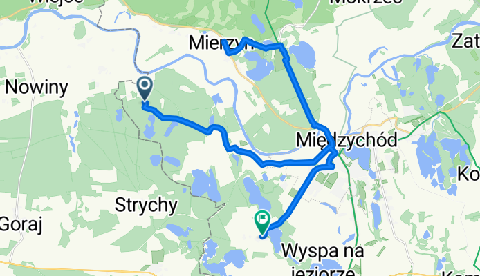 Muchocinek, Międzychód do Gorzycko Stare, Międzychód