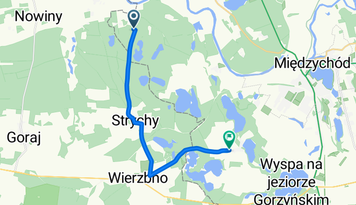Muchocinek, Międzychód do Gorzycko Stare, Międzychód