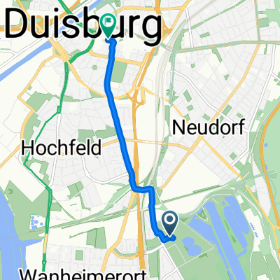 Margaretenstraße, Duisburg nach Königstraße, Duisburg