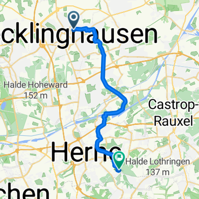 Westerwaldstraße, Recklinghausen nach Gysenbergstraße, Herne