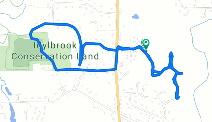 Timber Crest Dr, Medway to Timber Crest Dr, Medway