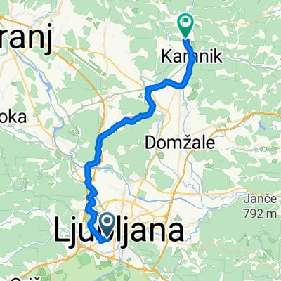Ljubljana - Kamnik (Območje 70)