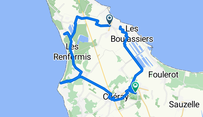 Avenue Georges Pompidou, La Brée-les-Bains à Rue des Chèvrefeuilles, Saint-Georges-d'Oléron