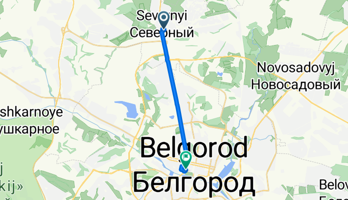 Олимпийская улица, Северный до проспект Богдана Хмельницкого, Белгород