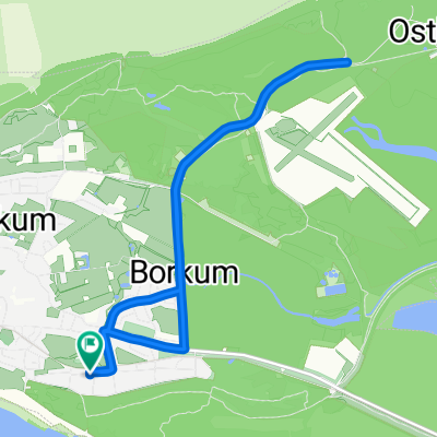 Kiebitzdelle-Leegde, Borkum nach Kiebitzdelle-Leegde, Borkum