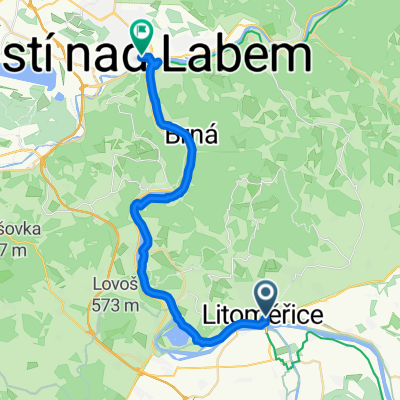 Mírové náměstí, Litoměřice to Lidické náměstí, Ústí nad Labem