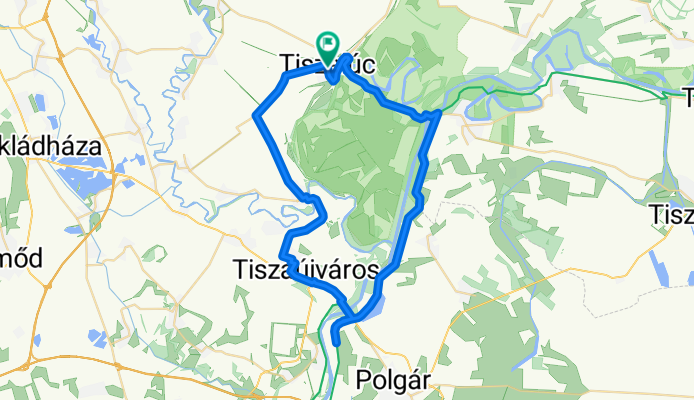 Tiszalúc-Tiszadob-Vásárhelyi Pál emlékmű-Tiszaújváros-Kesznyéten-Tiszalúc