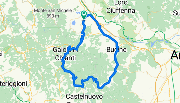 Castello di Brolio  to  San Gusmè