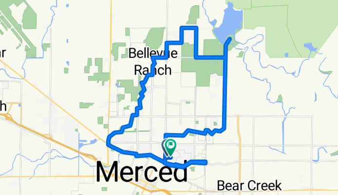 Route in Merced