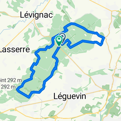 Route in Montaigut-sur-Save